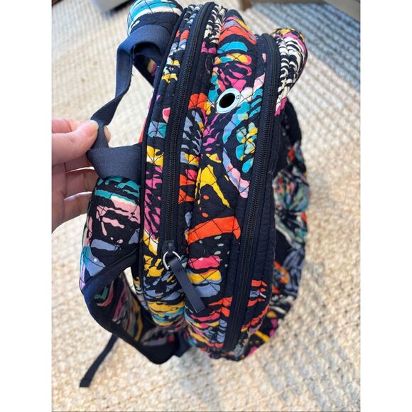 NWOT Vera Bradley Signature Cotton Campus backpack Butterfly Flutter, $145 - Picture 10 of 10